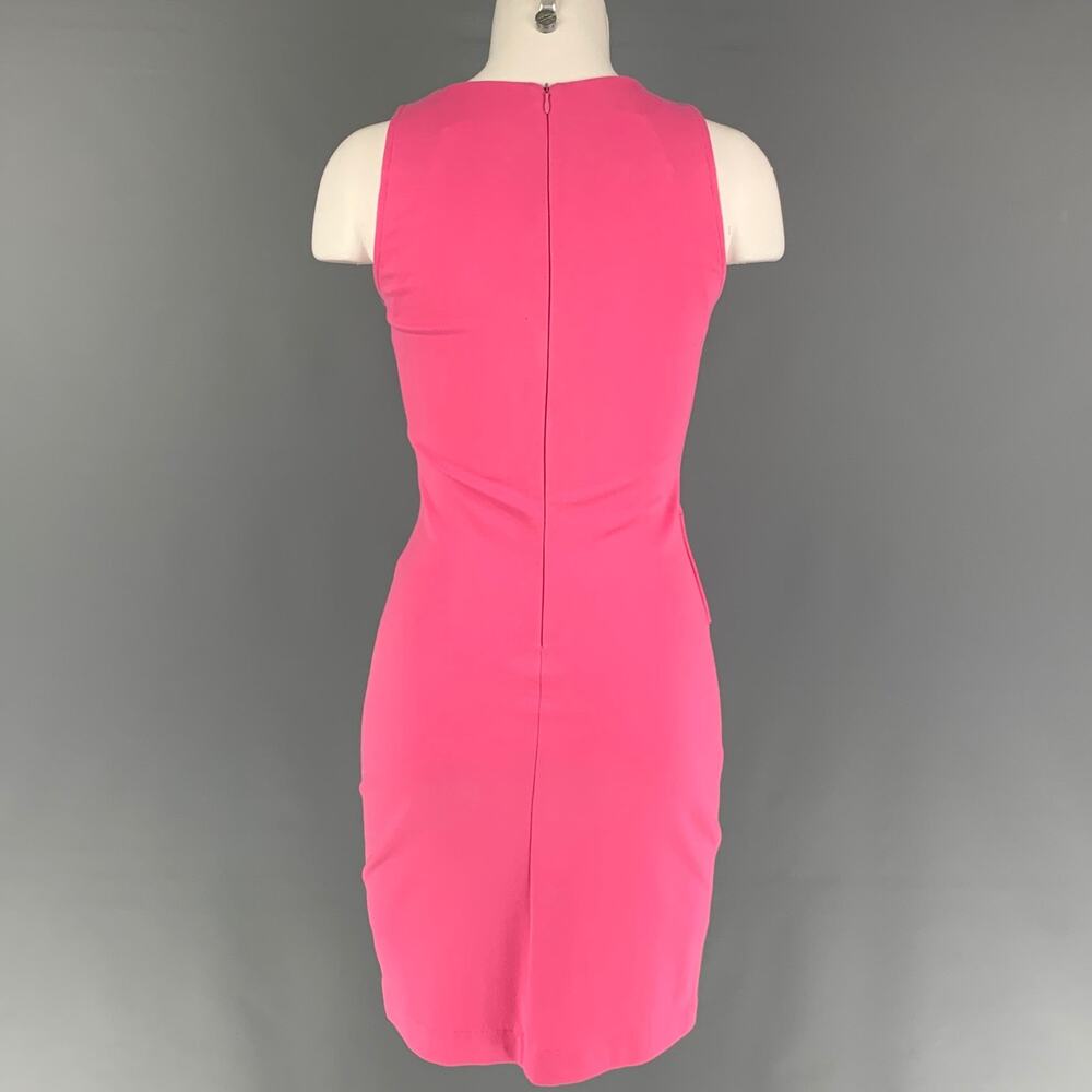 RED VALENTINO Size S Pink Ruffled Sleeveless Dress - Picture 3 of 4